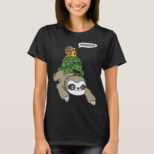 T-shirt Tortue escargots de Weeee Parcours de Piggyback an