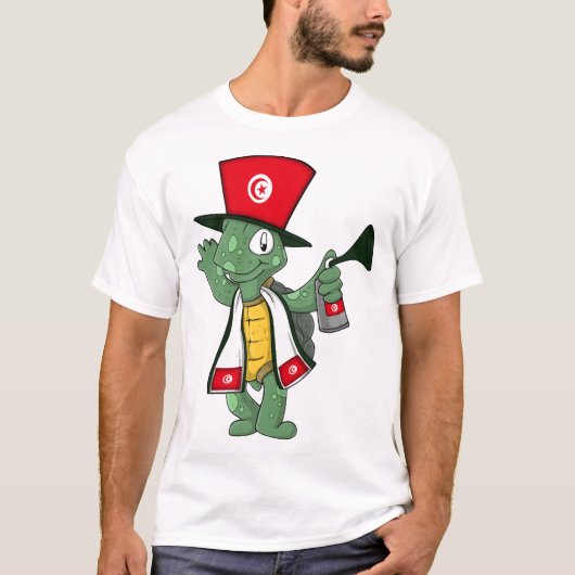 T-shirt Tortue éventail tunisienne (Devant)