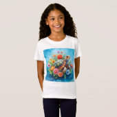 T-Shirt Tortue florale (Devant entier)