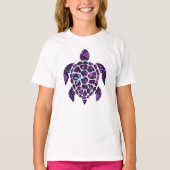 T-shirt Tortue florale (Devant)