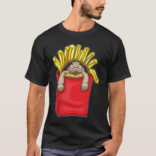 T-shirt Tortue frites (Devant)