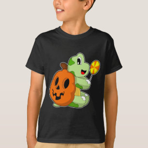 T-shirt Tortue Halloween Citrouille Lollypop