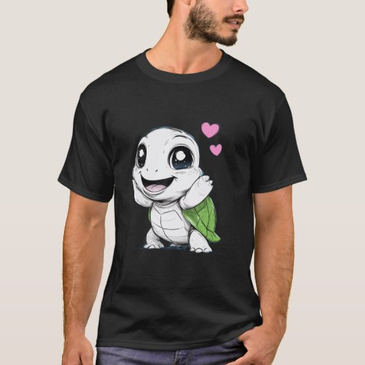 T-shirt Tortue heureuse (Devant)