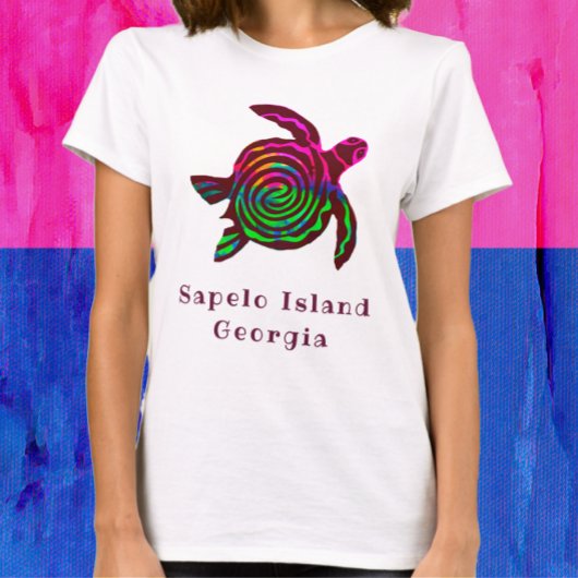 T-shirt Tortue marine de l'île de Sapelo