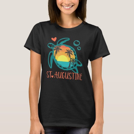 T-shirt Tortue marine St Augustine Florida (Devant)