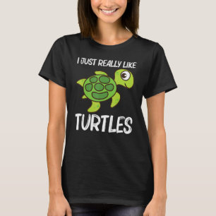 T-shirt Tortue mignonne Hommes Femme Tortue de mer Reptile
