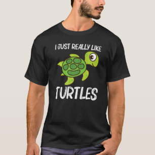 T-shirt Tortue mignonne Hommes Femme Tortue de mer Reptile