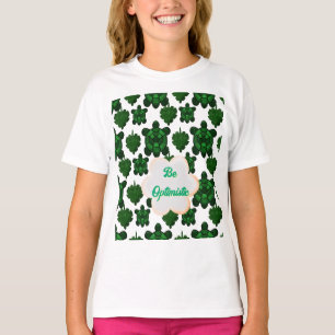 T-shirt Tortue mignonne personnalisée laisse un motif tran