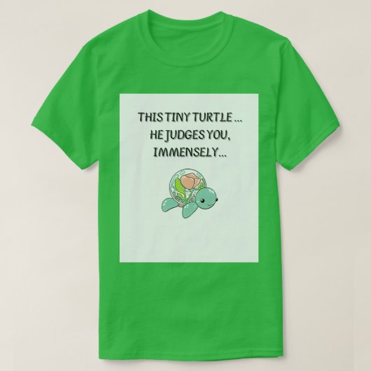 T-shirt Tortue minuscule (Design devant)