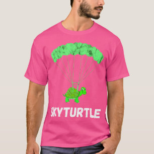T-shirt Tortue parachutiste Saut en parachute Drôle de cie