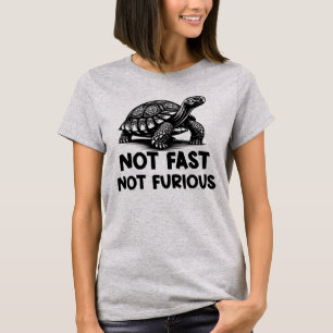 T-shirt Tortue pas rapide pas furieuse