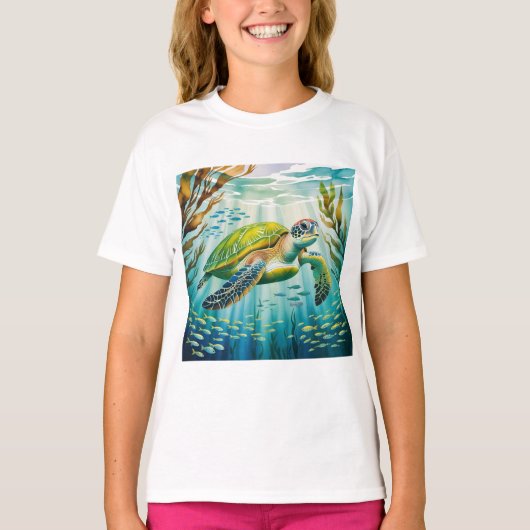 T-shirt Tortue peinte (Devant)