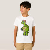 T-shirt Tortue photographe avec caméra (Devant entier)