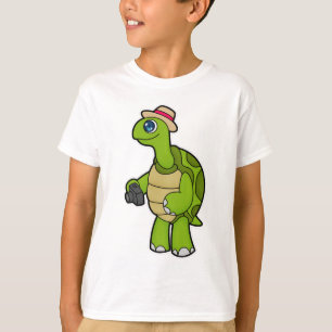 T-shirt Tortue photographe avec caméra