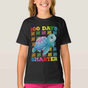 T-shirt Tortue plus intelligente de 100 jours 100e jour d'