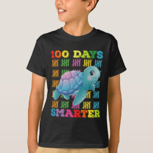T-shirt Tortue plus intelligente de 100 jours 100e jour d'