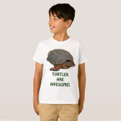 T-shirt Tortue serpentine Terrapin-lover Cadeau (Devant entier)