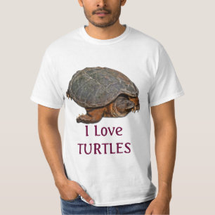T-shirt Tortue serpentine Terrapin-lover Cadeau