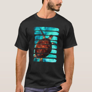 T-shirt Tortue sous l'eau Océan Nature Animaux Loisirs