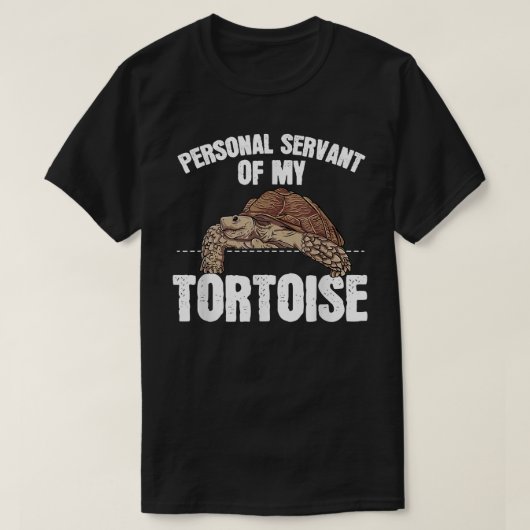 T-shirt Tortue Sulcata Cadeau Serviteur Personnel De Ma To (Design devant)