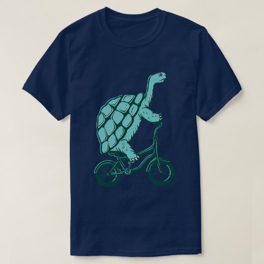 T-shirt Tortue sur vélo (Design devant)