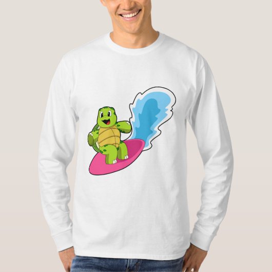 T-shirt Tortue surfeur avec Surfer (Devant)