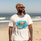 T-shirt Tortue tropicale sous la mer Surfeur de l'océan