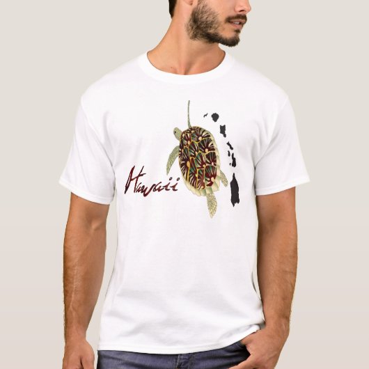 T-shirt Tortue verte d'Hawaii (Devant)