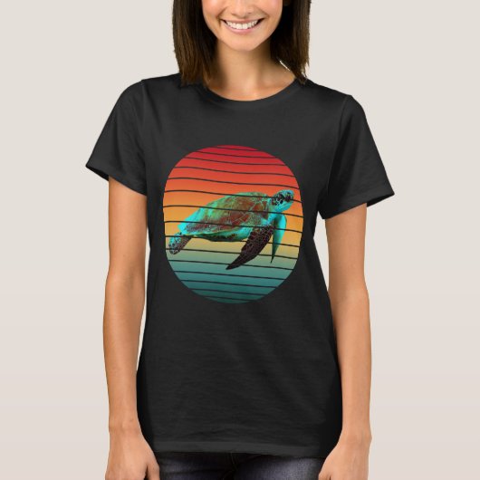 T-shirt tortue vintage (Devant)