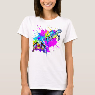 T-shirt Tortues aquarelles lumineuses
