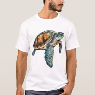 T-shirt Tortues Conception Sous-Marine Pour Plongeurs