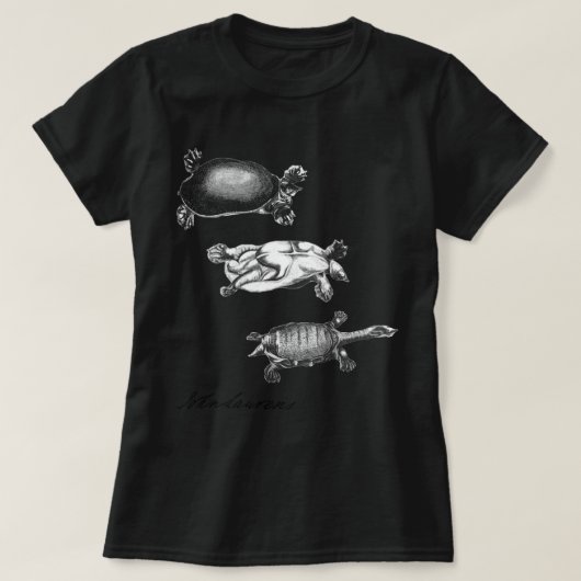 T-shirt Tortues de John Laurens (style foncé de chemises) (Design devant)