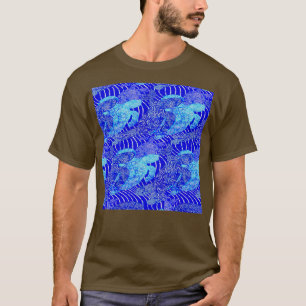 T-shirt tortues de mer bleu