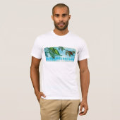 T-shirt Tortues de mer de natation (Devant entier)