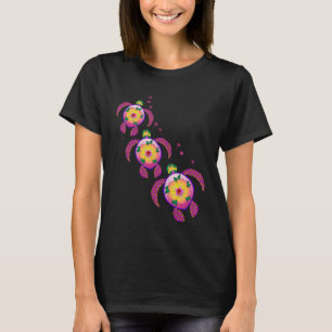 T-shirt Tortues de mer Honu hawaïennes Tropical Ohana