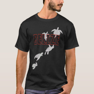 T-shirt Tortues de mer incroyables du Belize Plongée en sc