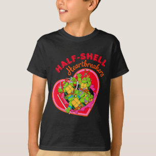 T-shirt Tortues Ninja Adolescentes Saint-Valentin Cœur Bri