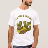 T-shirt Tortues Rock Cute Dessin Animé Tortue (Devant)