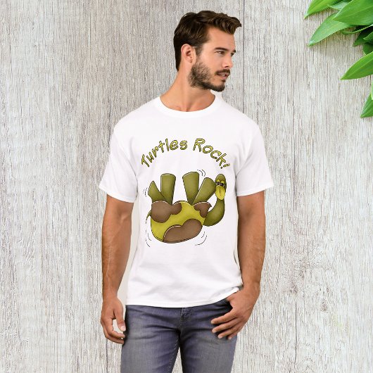 T-shirt Tortues Rock Cute Dessin Animé Tortue