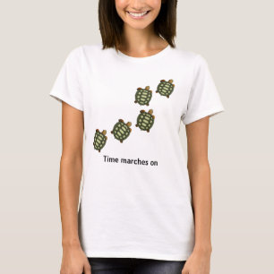 T-shirt Tortues Vertes avec Texte Modifiable Time Marches