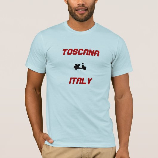 T-shirt Toscane, Italie Scooter (Devant)