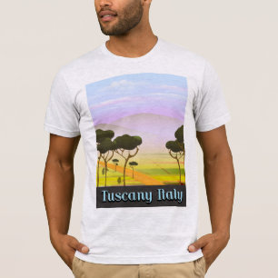 T-shirt Toscane Italie voyage paysage.