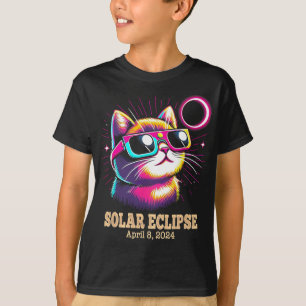 T-shirt Total Chat Éclipse Solaire 8 avril