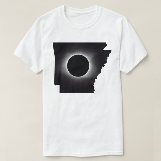 T-shirt total de l'Eclipse solaire Arkansas 2024 (Design devant)