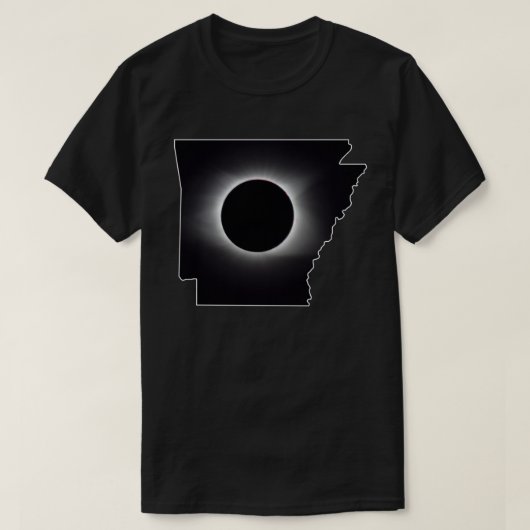 T-shirt total de l'Eclipse solaire Arkansas 2024 (Design devant)