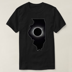 T-shirt total de l'Eclipse solaire de l'Illinois 2