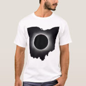 T-shirt total de l'éclipse solaire de l'Ohio 2024 (Devant)