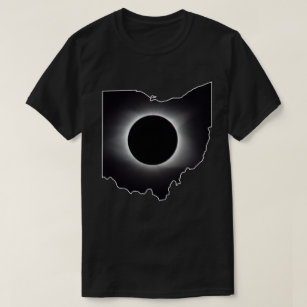 T-shirt total de l'éclipse solaire de l'Ohio 2024
