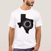 T-shirt total de l'Éclipse solaire du Texas 2024 (Devant)