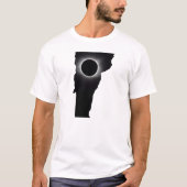 T-shirt total de l'Éclipse solaire Vermont 2024 (Devant)